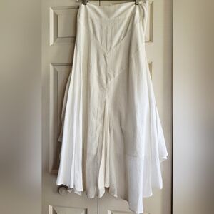 Free People Off White Flowy Maxi Skirt